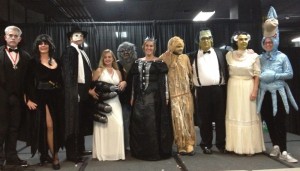 The SVP Auction Committee, this year all in costume to represent characters from Hollywood horror movies. (Photo by R. Hunt-Foster).
