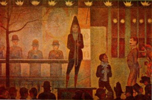 Georges Seurat's "The Side Show" 1888
